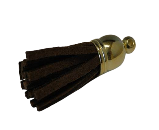 Tussels-Suede-Gold Caps-Brown-30mm
