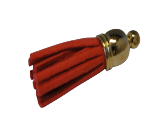 Tussels-Suede-Gold Caps-Dark Pink-30mm