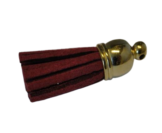 Tussels-Suede-Gold Caps-Fuchsia-30mm