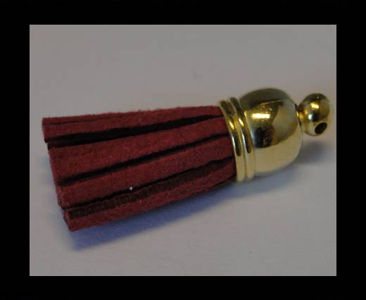 Tussels-Suede-Gold Caps-Fuchsia-30mm