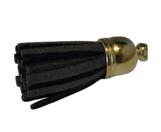 Tussels-Suede-Gold Caps-Grey-30mm