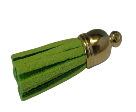 Tussels-Suede-Gold Caps-Neon Green-30mm