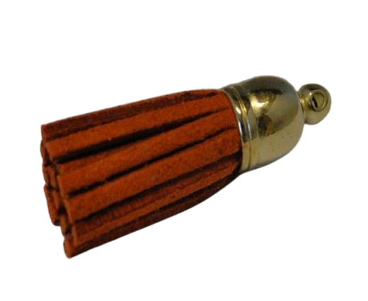 Tussels-Suede-Gold Caps-Orange-30mm
