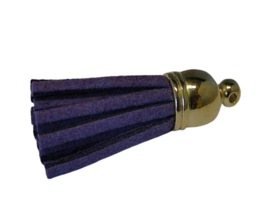 Tussels-Suede-Gold Caps-Purple-30mm