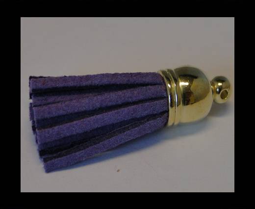 Tussels-Suede-Gold Caps-Purple-30mm