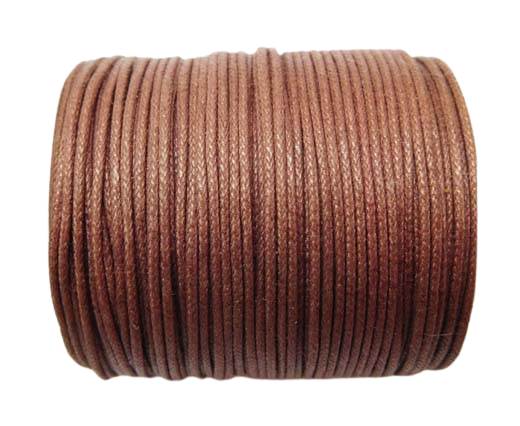 Elastic cord, cotton, brown, round , 2mm, 2m