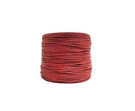 Wax Cotton Cords - 0,5mm - Dark red