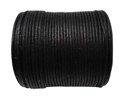 Wax Cotton Cords - 1,5mm - Black