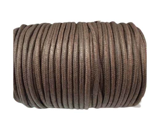 Wax Cotton Cords - 1,5mm - Coffee Brown