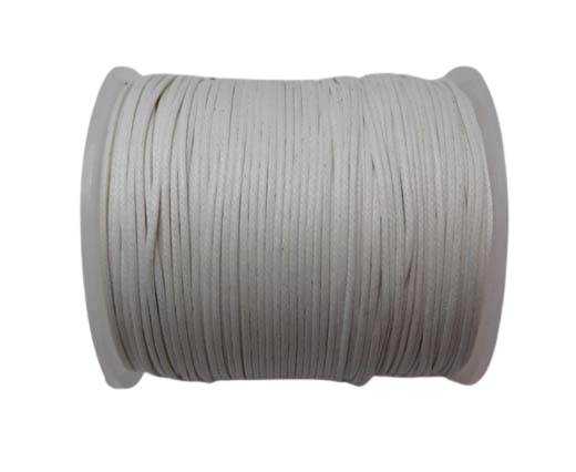 Wax Cotton Cords - 1mm - White