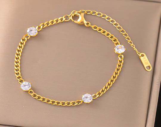 Gold plated stainless steel Bracelets - 4