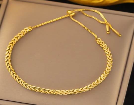 Gold plated stainless steel Bracelets - 8