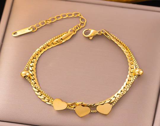Gold plated stainless steel Bracelets - 11
