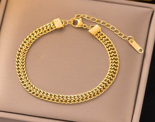 Gold plated stainless steel Bracelets - 15