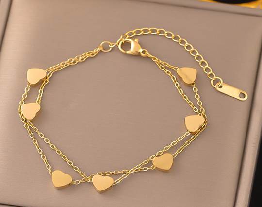 Gold plated stainless steel Bracelets - 18