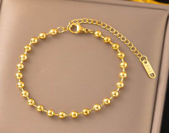 Gold plated stainless steel Bracelets - 19
