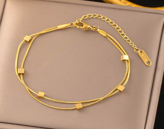 Gold plated stainless steel Bracelets - 21