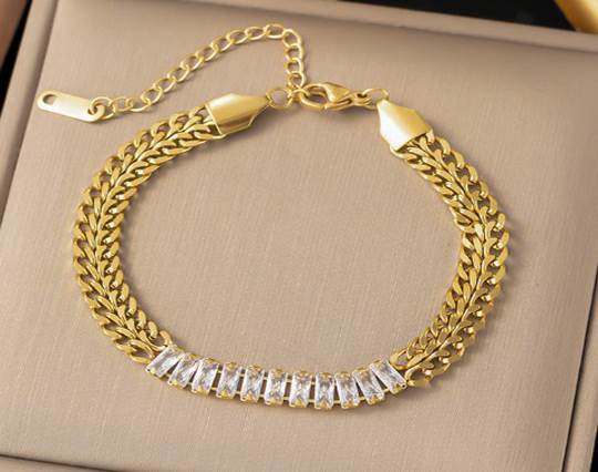 Gold plated stainless steel Bracelets - 29