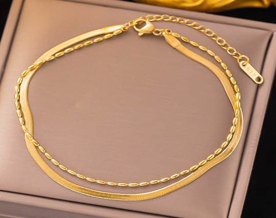 Gold plated stainless steel Bracelets - 32