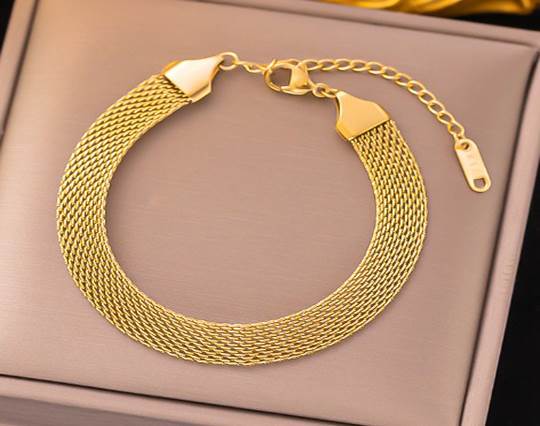 Gold plated stainless steel Bracelets - 33