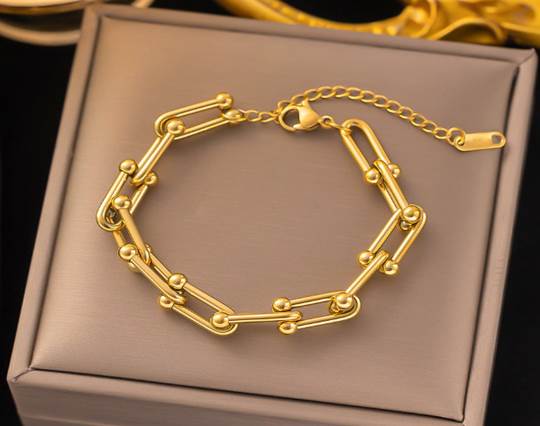Gold plated stainless steel Bracelets - 44