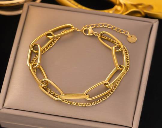 Gold plated stainless steel Bracelets - 47
