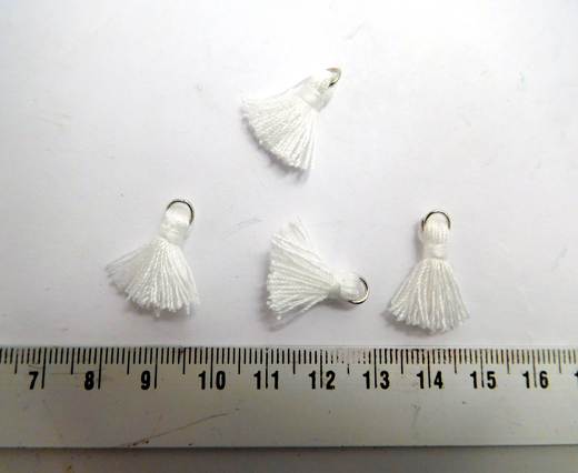 Cotton Tussels - 1,5mm - White