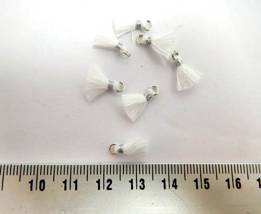 Cotton Tussels - 1mm - White