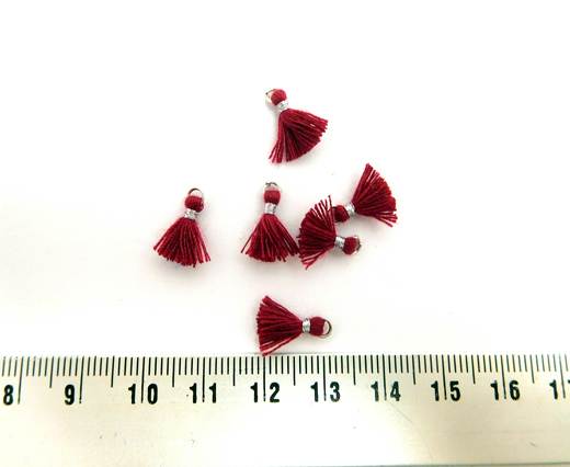 Cotton Tussels - 1mm - Wine red 