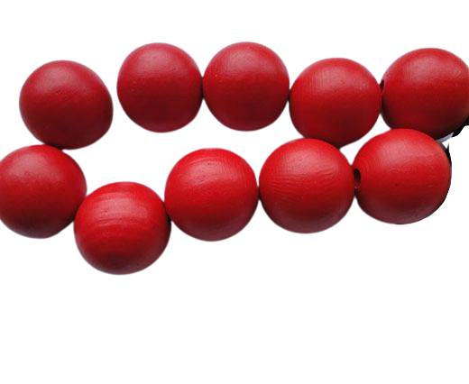 Wooden Beads-30mm-Red