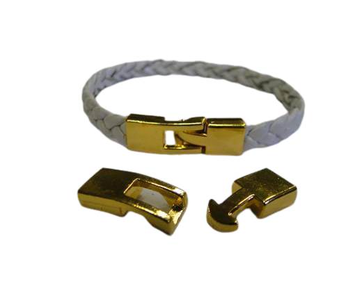 Zamac Hook Clasp - MGL-223-7x2.5mm-Gold