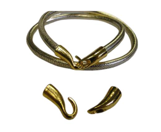 zamak hook clasp MGL-222-4mm-Gold