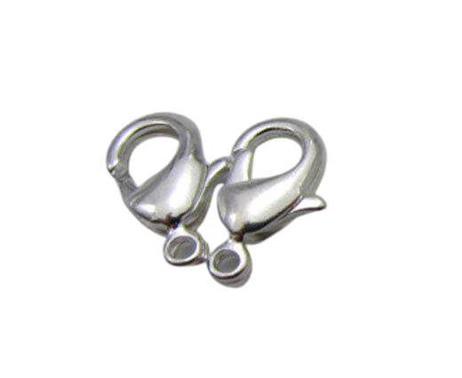 Zamak Lobster Claw Clasps-FI-7001 -Silver - 24mm