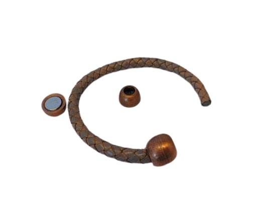 Zamak magnetic claps MGL-05-4mm-Antique copper