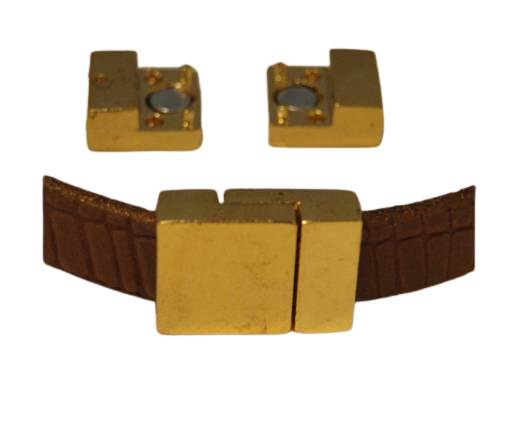 Zamak magnetic clasp ZAML-07-10*3mm-Gold