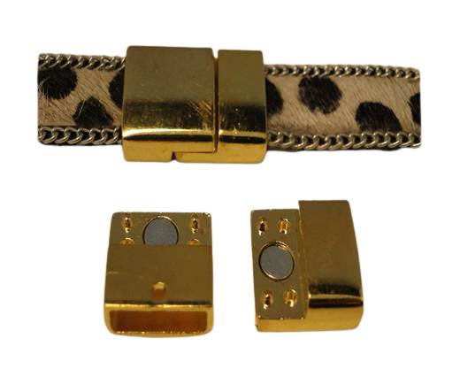 Zamak magnetic clasp ZAML-08-Gold