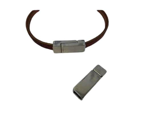 Zamak magnetic clasp ZAML-62-6*3mm-Steel Silver