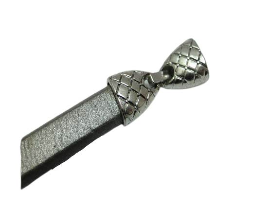 Zamak Snap Lock Clasp MGL-239-10*5,7mm-Antique silver