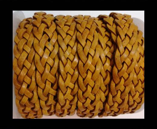 Round10mm Flat Braided- SE DM 21 - 5 ply braided Leather Cords