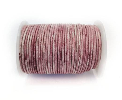 Round Leather Cord-1,5mm- VINTAGE RED WINE