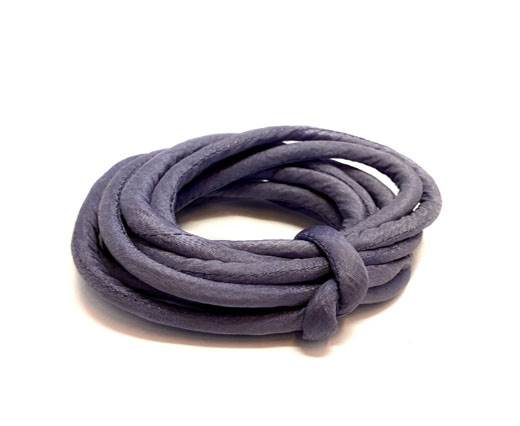 Real silk cords with inserts - 8 mm - Mauve