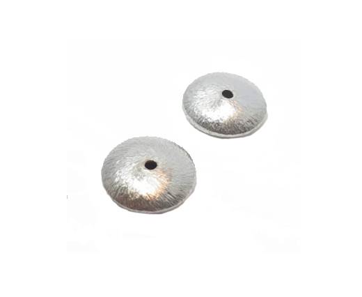 Silver plated Brush Beads - 7227