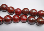 Ceramic Beads-25mm-Dark Red