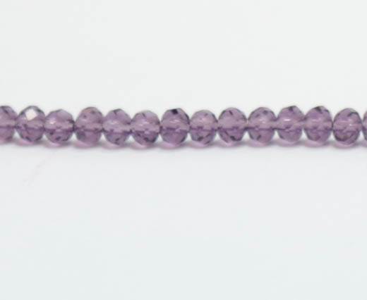 Faceted Glass Beads-2mm-AMETHYST