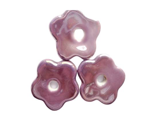 CB-Ceramic Flower-Small Flower-Purple AB