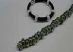 Ceramic beads with hole 6mm style 1-Green AB