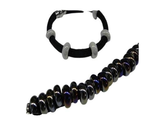 Ceramic beads with hole 6mm style 1-Black AB