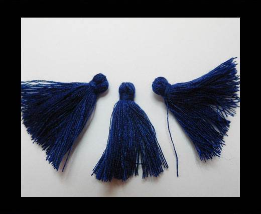 Cotton Tussels 3 cms - Dark Blue