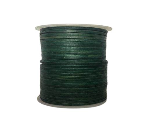 Cowhide Leather Jewelry Cord - 3mm-SE/816 Vintage Forest Green