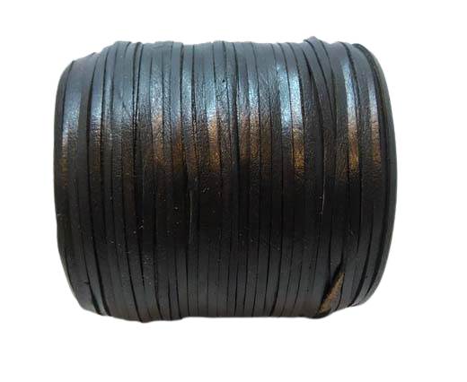 Cowhide Leather Jewelry Cord - 4mm-27401 - Black